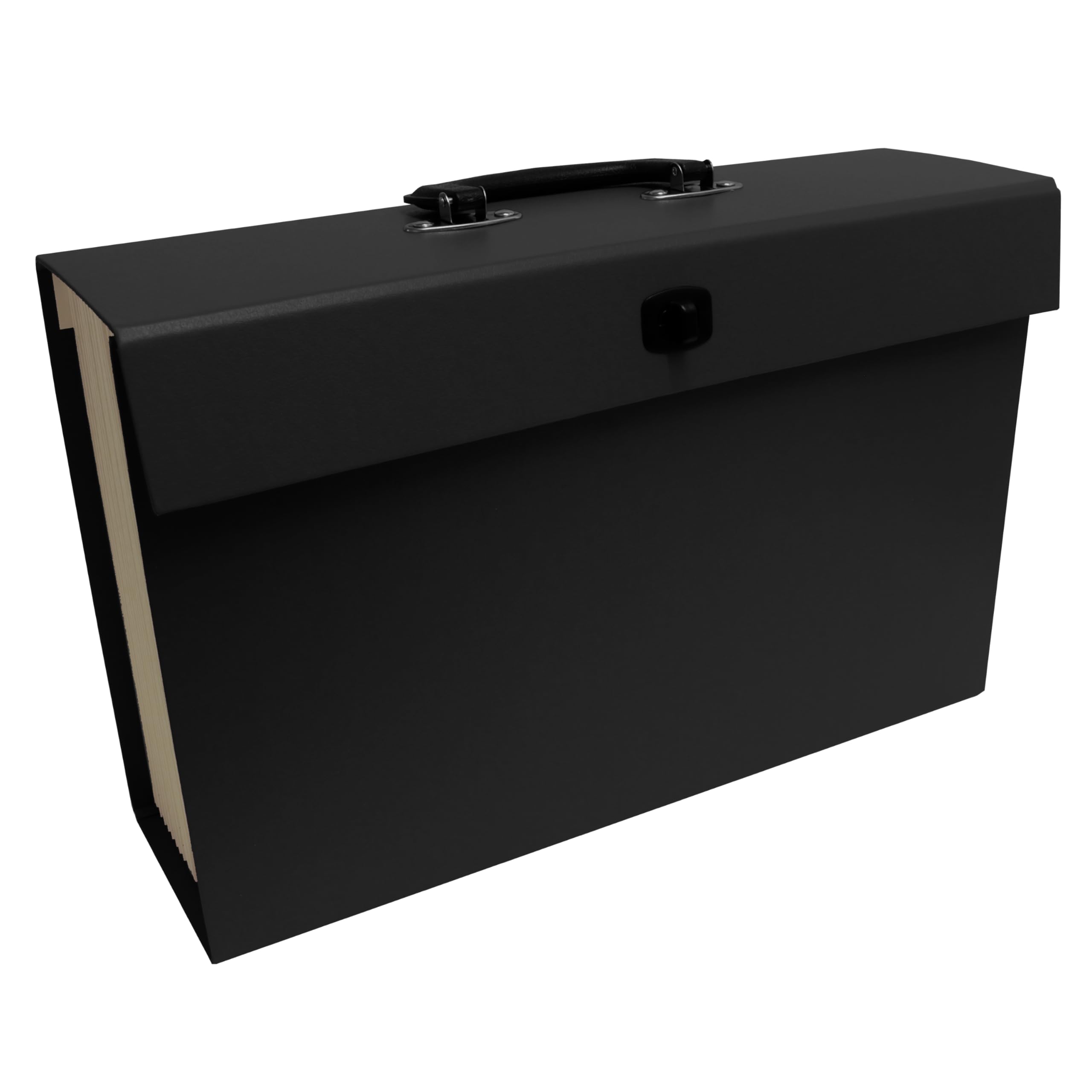 Cathedral Products 21 Pocket Cardboard Expanding File Case - Black