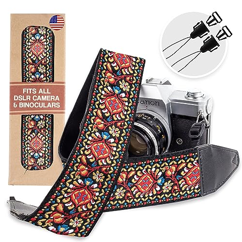 Art Tribute Camera Strap For All DSLR Camera. Red