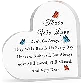In Memory Of Father Mother Gift Sympathy Gift for Loss of Loved Acrylic Decor Memorial Gifts for Loss of Husband Wife Daughter Son Remembrance Gifts Acrylic Sign Bereavement Present for Women Men