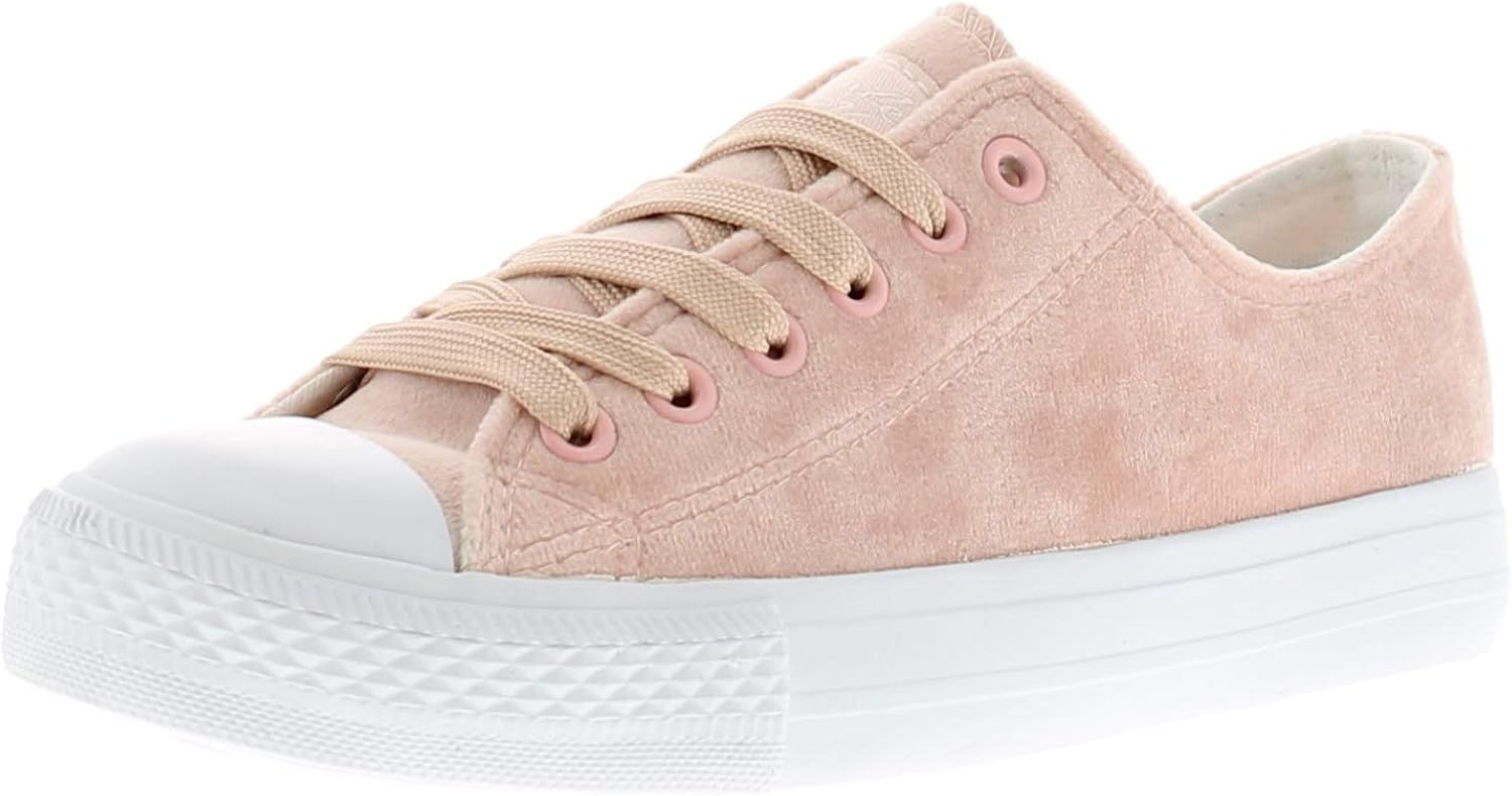 pale pink canvas shoes