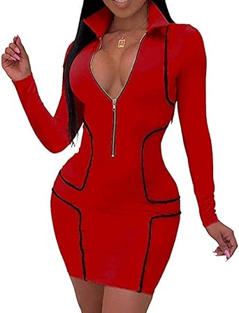 long sleeve casual bodycon dress