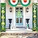 Dazonge Dazonge St. Patrick's Day Decorations | Lucky St. Patty's Day Welcome Signs for Porch/Front Door/Home Decor | St. Patrick's Day Party Accessory