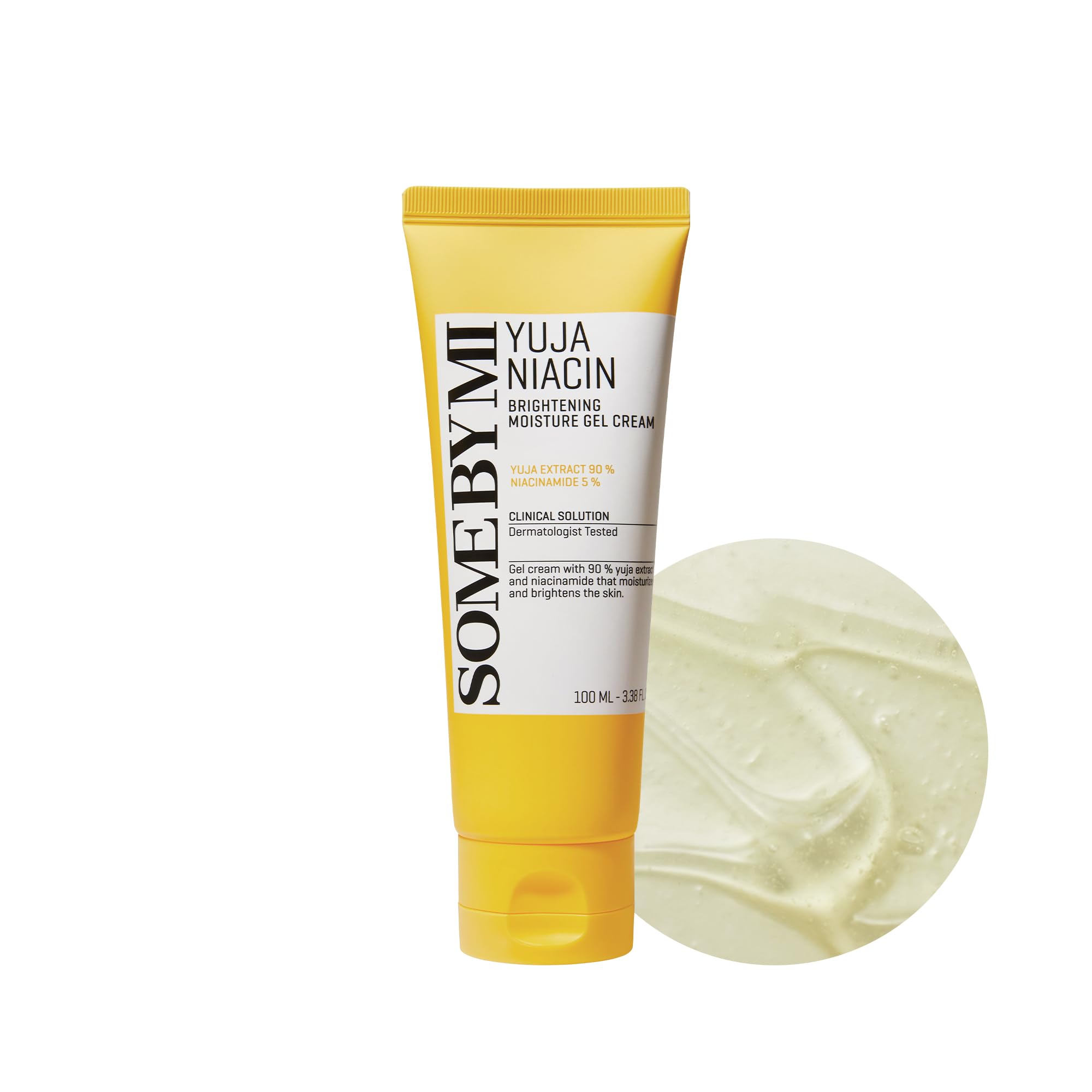 SOME BY MI Yuja Niacin Brightening Moisture Gel Cream 100ml – Korean Skincare Moisturiser with 10 Vitamins & Niacinamide – Lightweight Hydrating Cream for Dark Spots, Pigmentation & Dull Uneven Skin