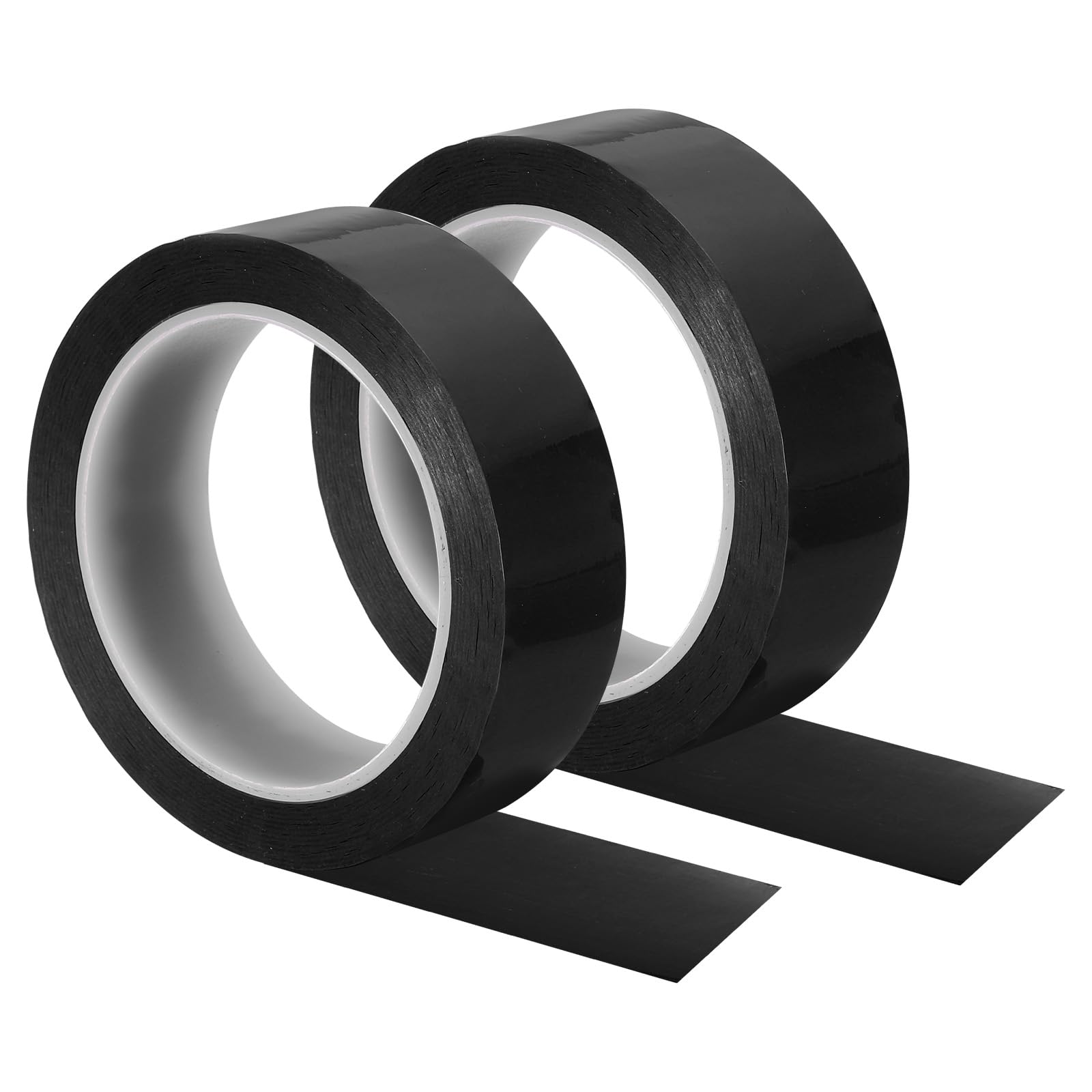 PATIKIL Whiteboard Tape 30mm 1-1/5", 2 Pack Thin Dry Erase Tape for Graphic Chart Marking DIY Art, Black