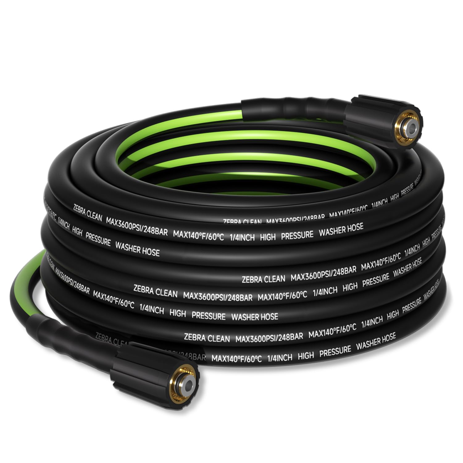 Photo 1 of Pressure Washer Hose?3600 PSI Kink Resistant Power Washer Hose Replacement– Universal Electric 1/4'' Power Washer Hose with Leak-Free M22 Female