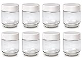 Euro Cuisine GY1920 Glass Jars with Lids for Yogurt