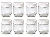 Euro Cuisine GY1920 Glass Jars with Lids for Yogurt