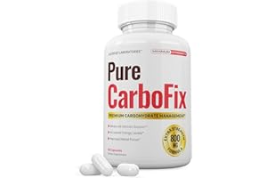 JUSTIFIED LABORATORIES Pure Carbo Fix Carbohydrate Management Formula Carbofix Support for Men Women 60 Capsules