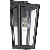 Quorum 715-5-69 Transitional One Light Wall Mount from Bravo Collection in Black Finish,