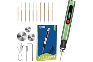 TUBINOONE Engraving Pen by TUBINOONE, Ultimate Cordless Portable Tool for Artists & DIYers - Engrave 50+ Surfaces - Beginner Friendly