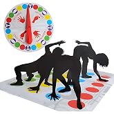 Twist Party Game,60"x44" Mat &amp; Spinner,Icebreaker for Adult Gatherings | Tear-Resistant,Non-Slip,Easy Setup,Interactive Team Party Game for Adult Indoor Outdoor Wedding BBQ Birthday Gathering