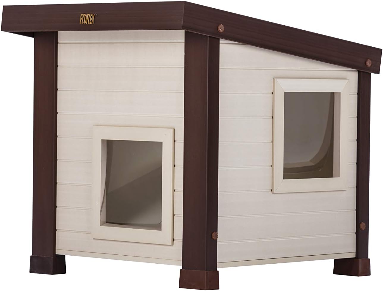 ecoFLEX Albany Outdoor Feral Cat House : Pet Supplies