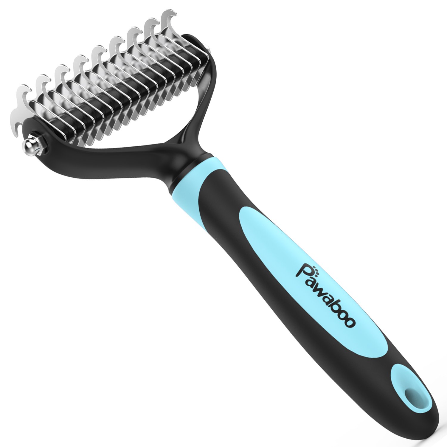 Pawaboo Pet Dematting Comb Pet Grooming Comb with Dual Sided 9+17