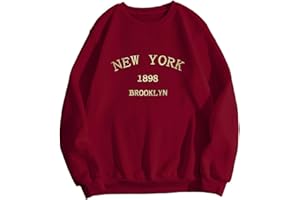 Hilinker Women's Graphic Crewneck Sweatshirts Casual Loose Long Sleeve Pullover Tops