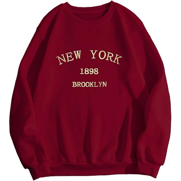 New York Sweatshirt Womens Trendy City Tops New York Shirt