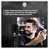MANE Hair Thickening Spray DARK BROWN 200ml Root Cover Filler Volume view 3