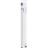 STAEDTLER 12in Engineer Scale Ruler - Triangular Engineering Ruler with 6 Scales(10-60 Parts/Inch), Color-Coded Grooves, Plastic