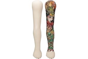 HUOXOU Silicone Arm, Tattoo Practice Arm, 24.8 inch 1:1 High Simulation Tattooing Skin, Fake Arm, Silicone Hand, Tattoo Skin 