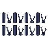 uxcell 8Pcs Shoelace Tips Alloy Shoelace Head, Navy