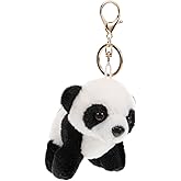 Abaodam Panda Keychain Panda Stuffed Animal Plush Pendant Keyring Pendant Soft Animal Doll Toy for Handbag Purse Car Charms