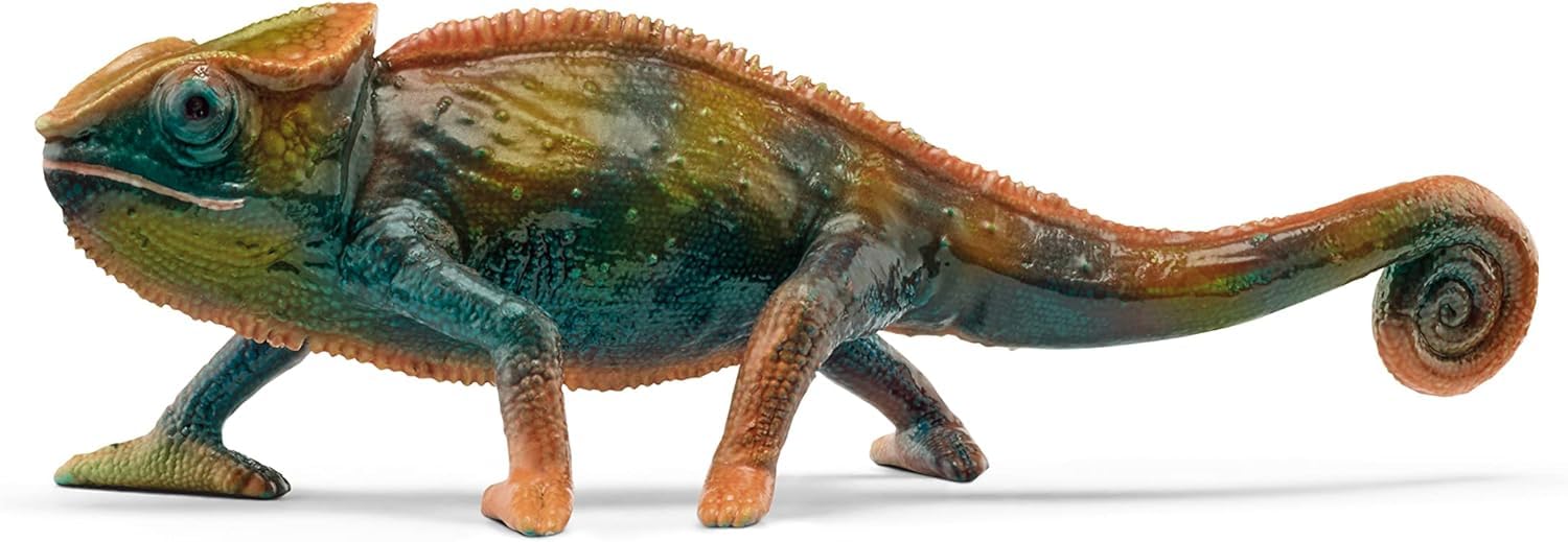 SCHLEICH Wild Life Realistic Color-Changing Chameleon Figure - Wild Animal Toy Figurine, Durable for Education and Imaginative Play for Boys and Girls, Gift for Kids Ages 3+