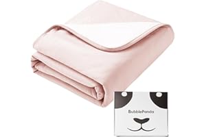 OKAYINN BubblePanda Rayon Made from Bamboo Baby Blanket for Boys Girls Neutral Soft Crib Blanket Toddler Quilt Comforter Newborn Nursery 30 x 40 Inch Pink