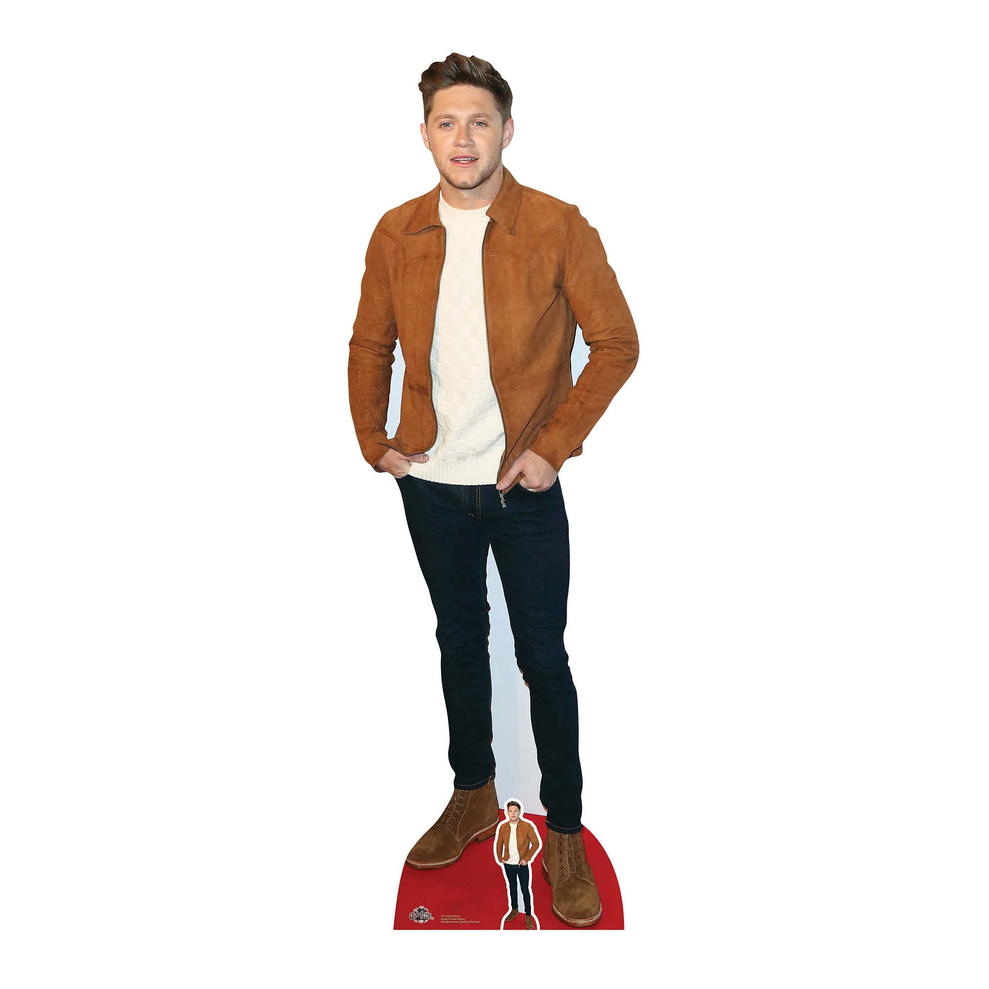 STAR CUTOUTS CS718 Niall Horan Suede Jacket Lifesize Cardboard Cutout 184cm – One Direction Fan Display, Party Decoration & Gift
