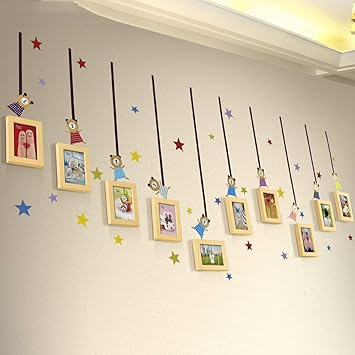 Amazon De Hakn Bilderrahmen 5 7 Massivholz Bilderrahmen Kinderzimmer Schlafzimmer Einfache Wand