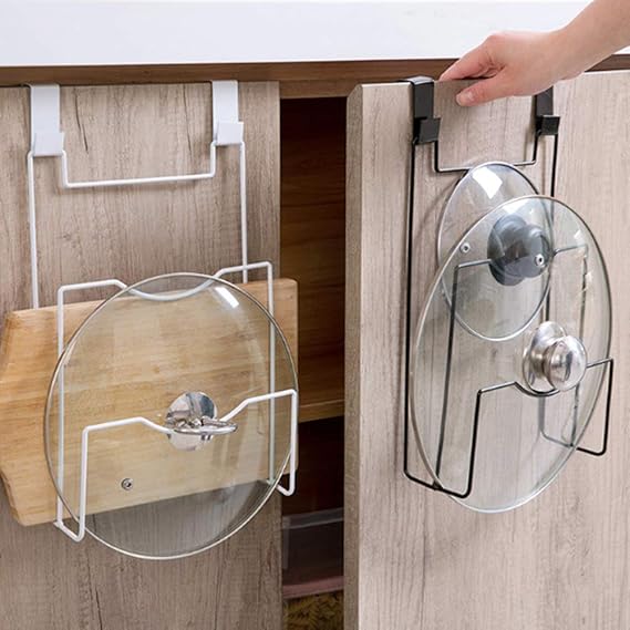 Amazon.de: Topfdeckelhalter und Organizer Wand-/Türmontage, vielseitig