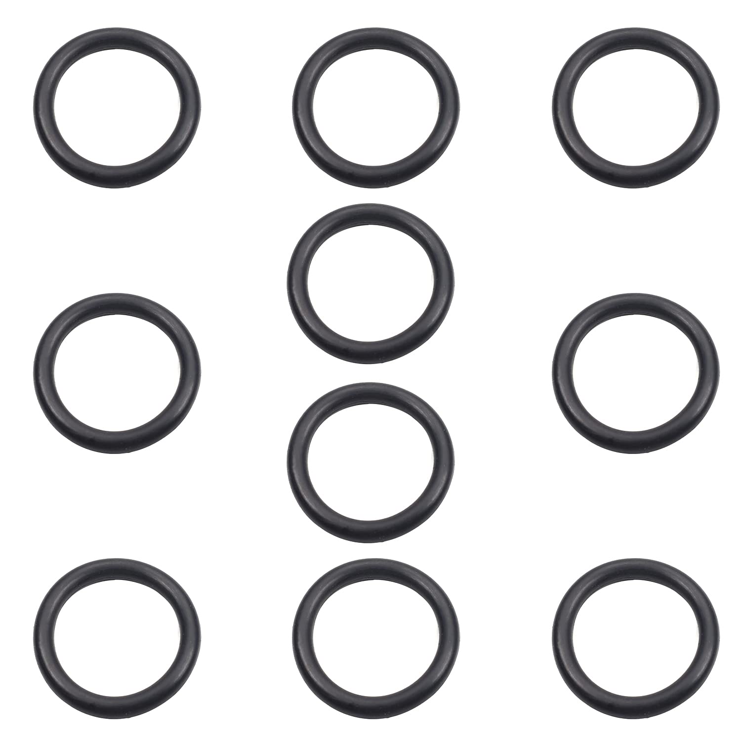 Othmro 10 Pcs Nitrile Rubber O-Rings, 40mm OD 30mm ID 5mm Width, Rubber Washers Metric Buna-N Sealing Gasket Rings, Black