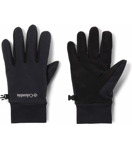 Columbia Men Agent Heat II Thermal Reflective Omni-Heat Fleece Winter Gloves (M, Black) at Amazon Men's Clothing store