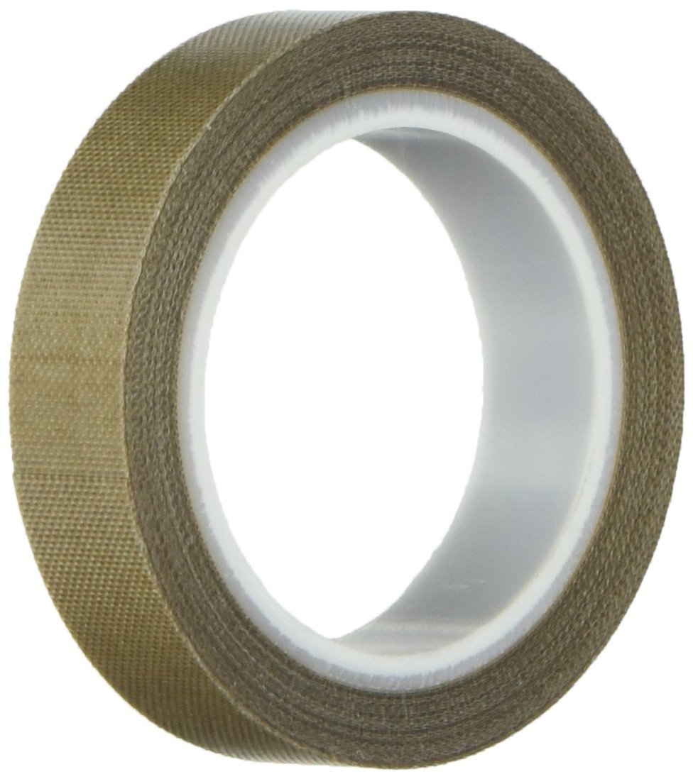 3M 5153 5" x 36yd Light Brown PTFE Glass Cloth Tape -100 to 500 Degrees F Performance Temperature, 0.008" Thick