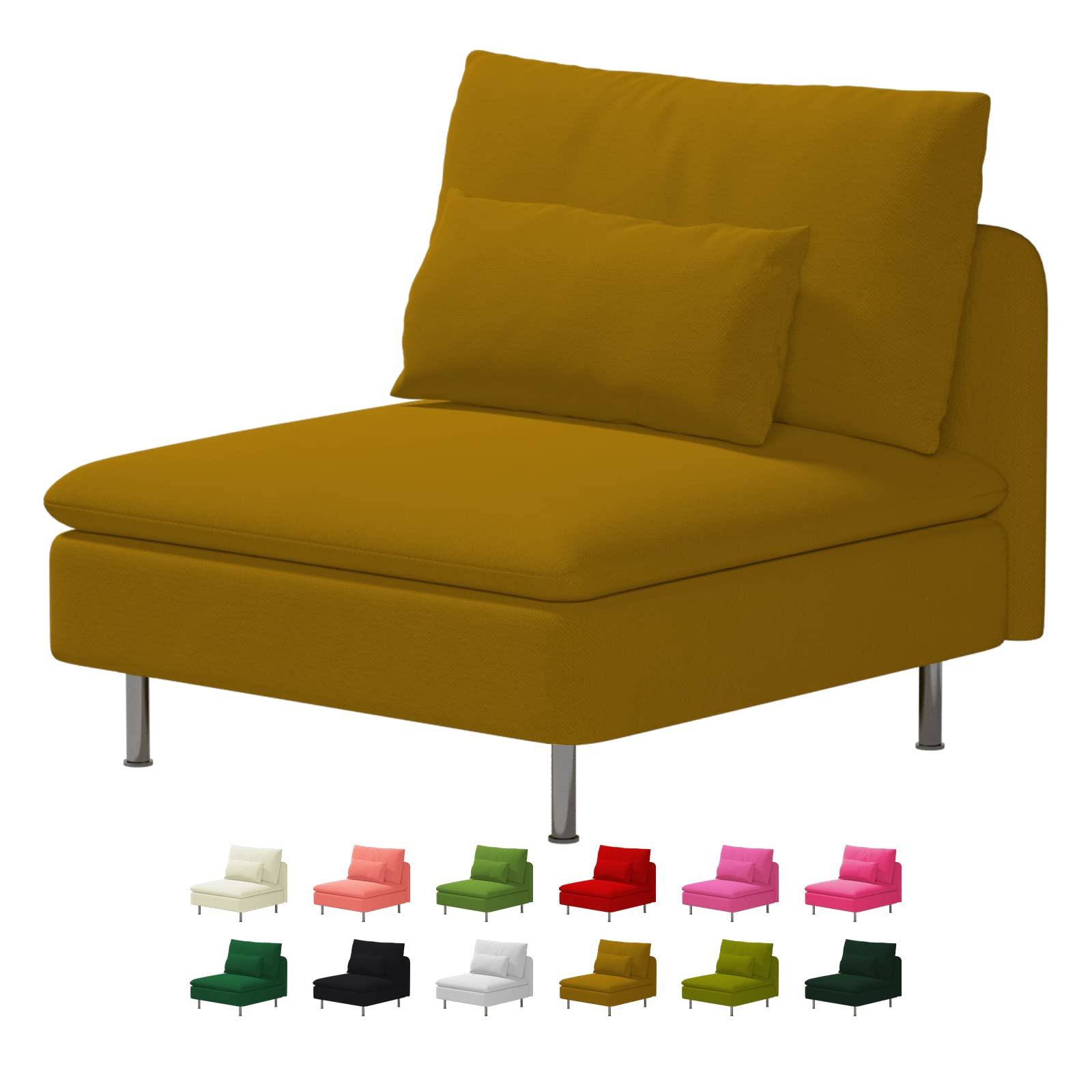 Custom Made Soderhamn 1 Seater Sofa Velvet