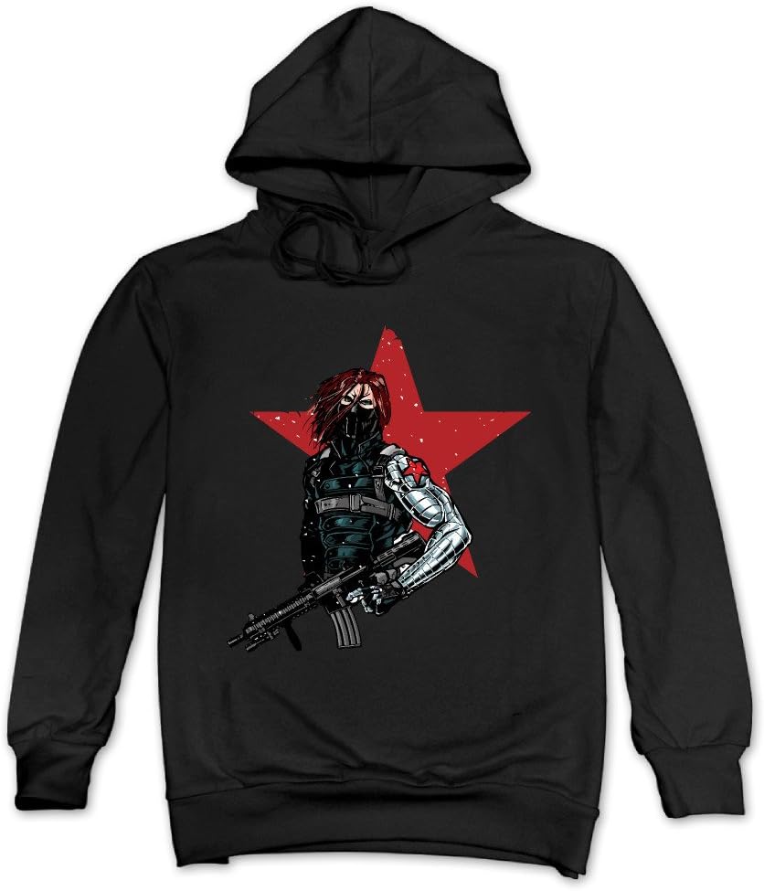 Feniay Bucky Barnes The Winter Soldier Men's Hooded Sweatshirt