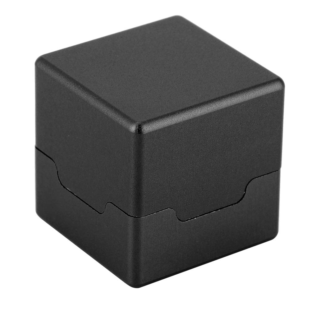 Alomejor Pool Chalk Holder Mini Cue Tip Chalk Holder Billiard Cue Chalk Holder Magnetic Chalk Holder Chalks Carrier Case(Black)