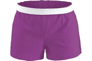 Soffe Girl's Junior Authentic Cheer Short - Comfortable Cotton Blend, for Gym, Dance, Elastic Waistband, Soft Fabric
