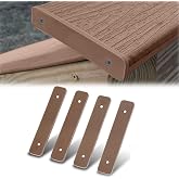 GRAND ORANGE Composite Decking Boards End Cap 5.5&rdquo; Brown | Fit TREX Composite Decking Boards End Cap 5.5" 4 pcs in One Package Plastic w/ Holes and Screws