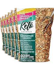TGB Cinnamon Pecan Keto Granola | 1g Net Carb Snack | Low Carb Nut Cereal | Healthy Artisanal Food