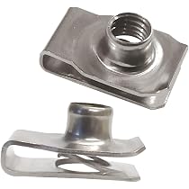PATIKIL U-Style Clip-On Nut, 20 Pcs M5-0.8 Regular Extruded U-Nut U