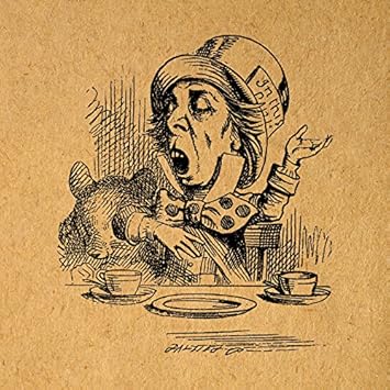 Amazon Com Antique Mad Hatter Print For Home Decoration Alice In