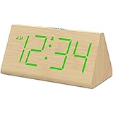 DreamSky Wooden Digital Alarm Clocks for Bedrooms