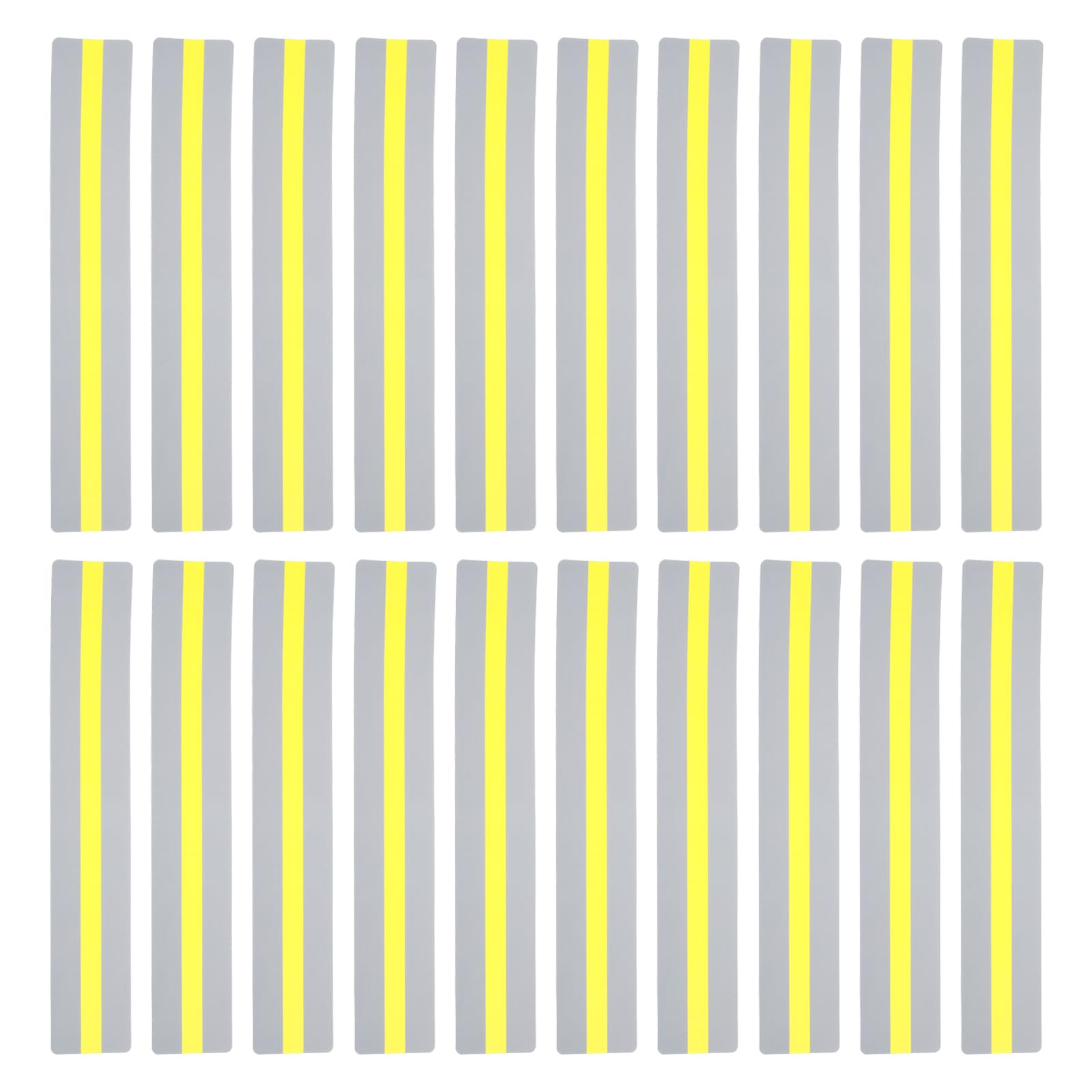 PATIKIL Guided Reading Strips, 20pcs Tracking Highlight Colored Overlay Bookmark Reduce Visual Stress Teacher Teaching Supply for Classroom, Yellow 19x3.2cm