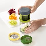 Joseph Joseph Spiro Hand Held Spiralizer Green With Blades view 3