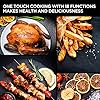 CalmDo Air Fryer Oven, 12 Liters Tower Low Fat Oven, 18 Preset Programmes Oil Free Frying Cooking with LED Touch Screen Temperature & Timer Control, 10 Accessories & Recipes Included (XX-Large)