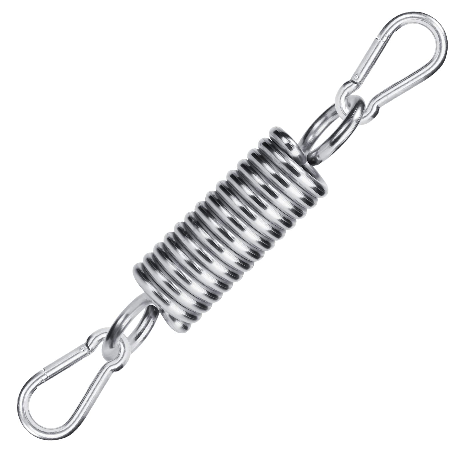HOMPER Spring Hanging Kit 250KG Capacity, 2x M10 Snap Hooks, 1x Suspension Spring, for Hammock Swing Chair Boxing Punching Bag Yoga
