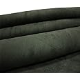 Mybecca Microsuede Fabric 58/60" Width Fabric by The Yard Color: Charcoal (1 Yard, 36"x58") (Precut into 1 Yard Pieces by Prime)