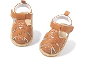 Zoolar Infant Boys Girls Sandals Breathable Premium Baby Summer Outdoor Casual Beach Shoes Lightweight Toddler Flower Bowknot Anti Slip Rubber Sole Newborn Prewalker First Crib Shoes