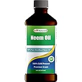 Best Naturals 100% Pure Neem Oil, 100% Cold Pressed and Unrefined - 16 OZ (1 Bottle)