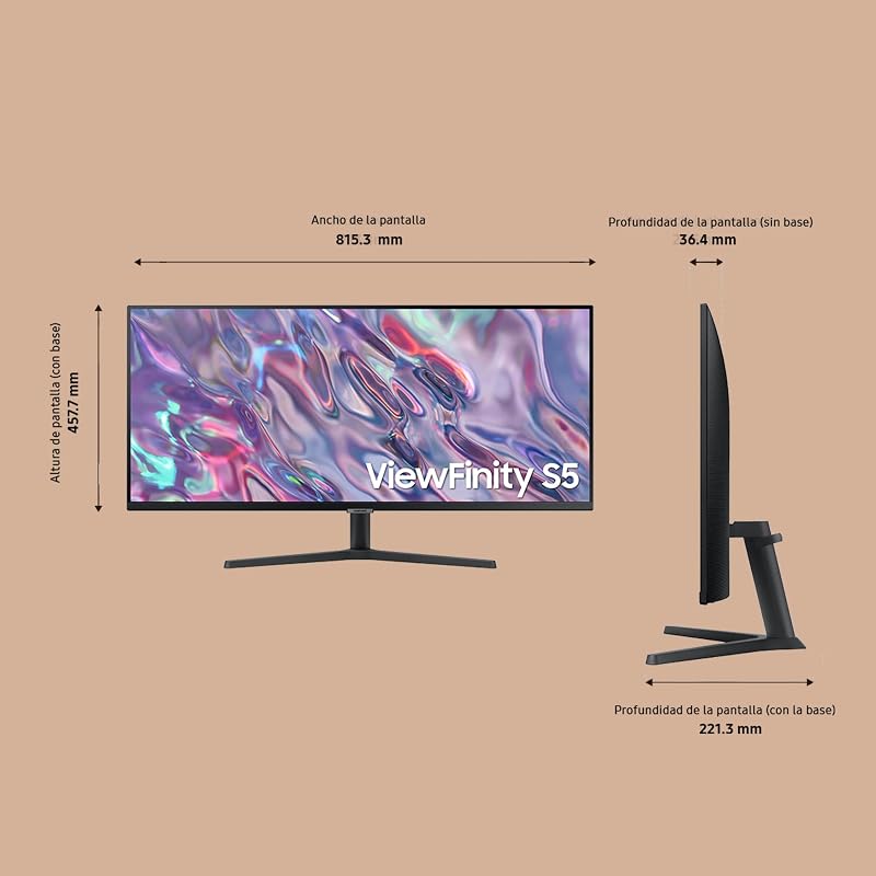 Écran PC View Finity S50GC 34" , Flat , UWQHD 3440x1440 , 100Hz , VA , 5ms , Flat , HDR10 , 3000:1 , HDMI , DisplayPort