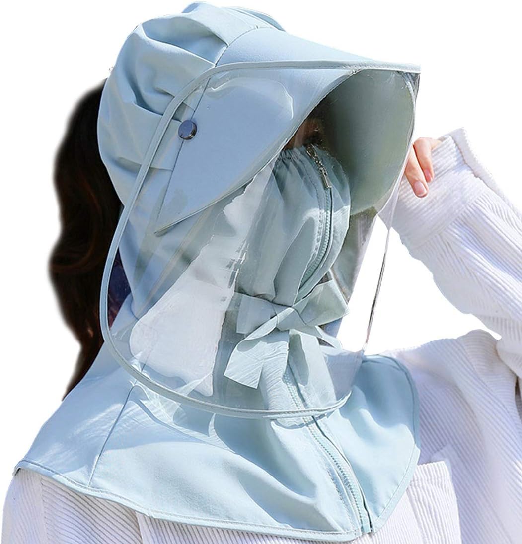 YUENA CARE Protective Shield Hat Full Head Safety Cap Anti-Spitting Shield Visor Cover for Adults and Kids